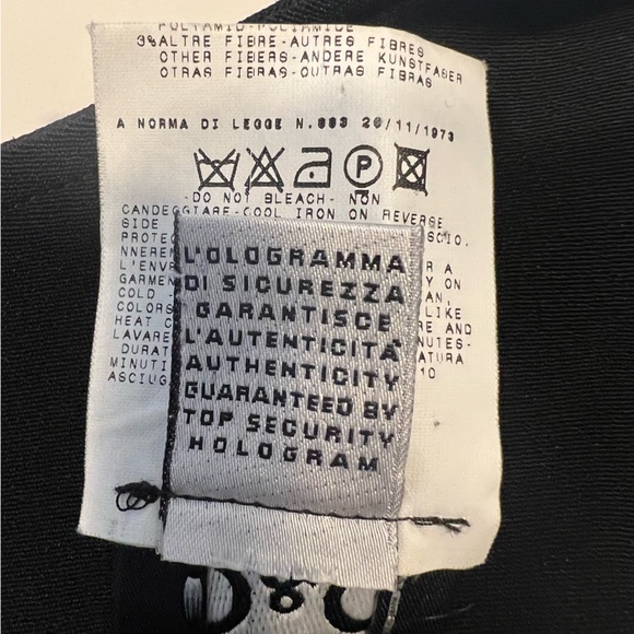 DOLCE & GABBANA Black Bodycon Dress Size 42/ 6 US - Picture 11 of 11